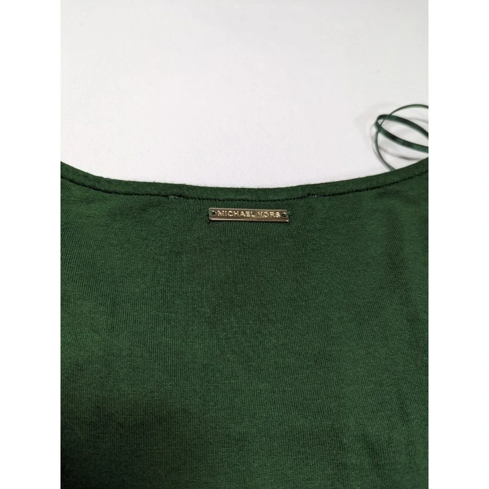 Michael Kors Woven Knit Layered Women's Mixed Hem V-Neck 3/4 Sleeve Top‎ Small - Picture 15 of 15